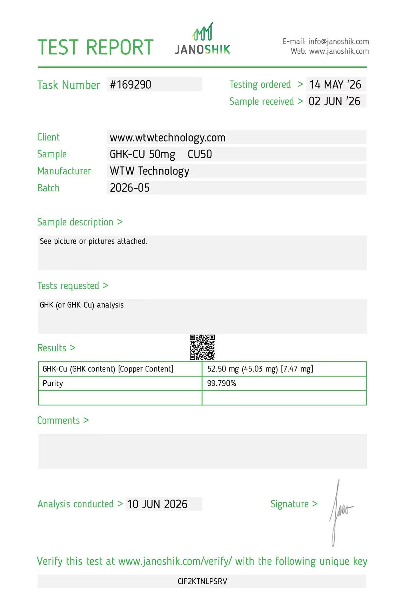 Analytical report preview 3