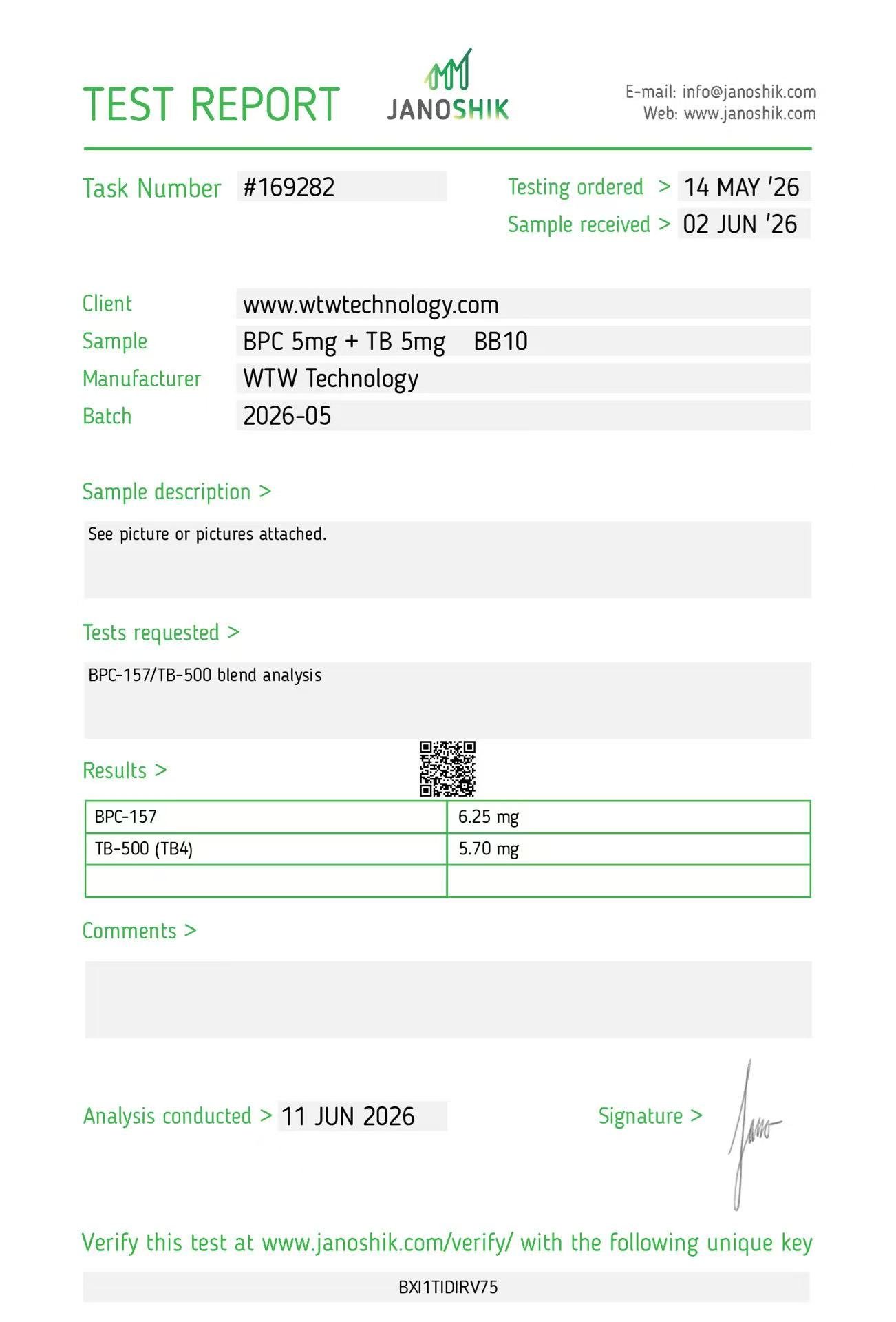 Analytical report preview 4