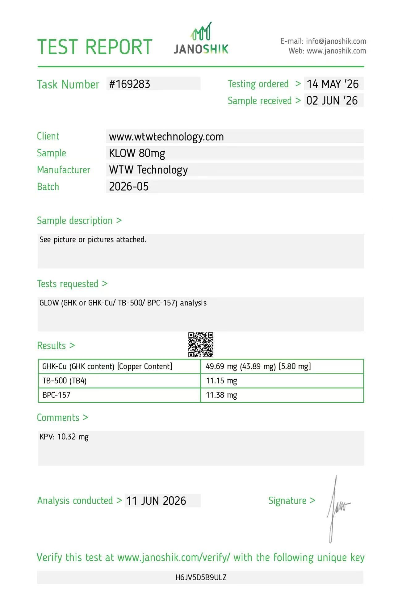Analytical report preview 2