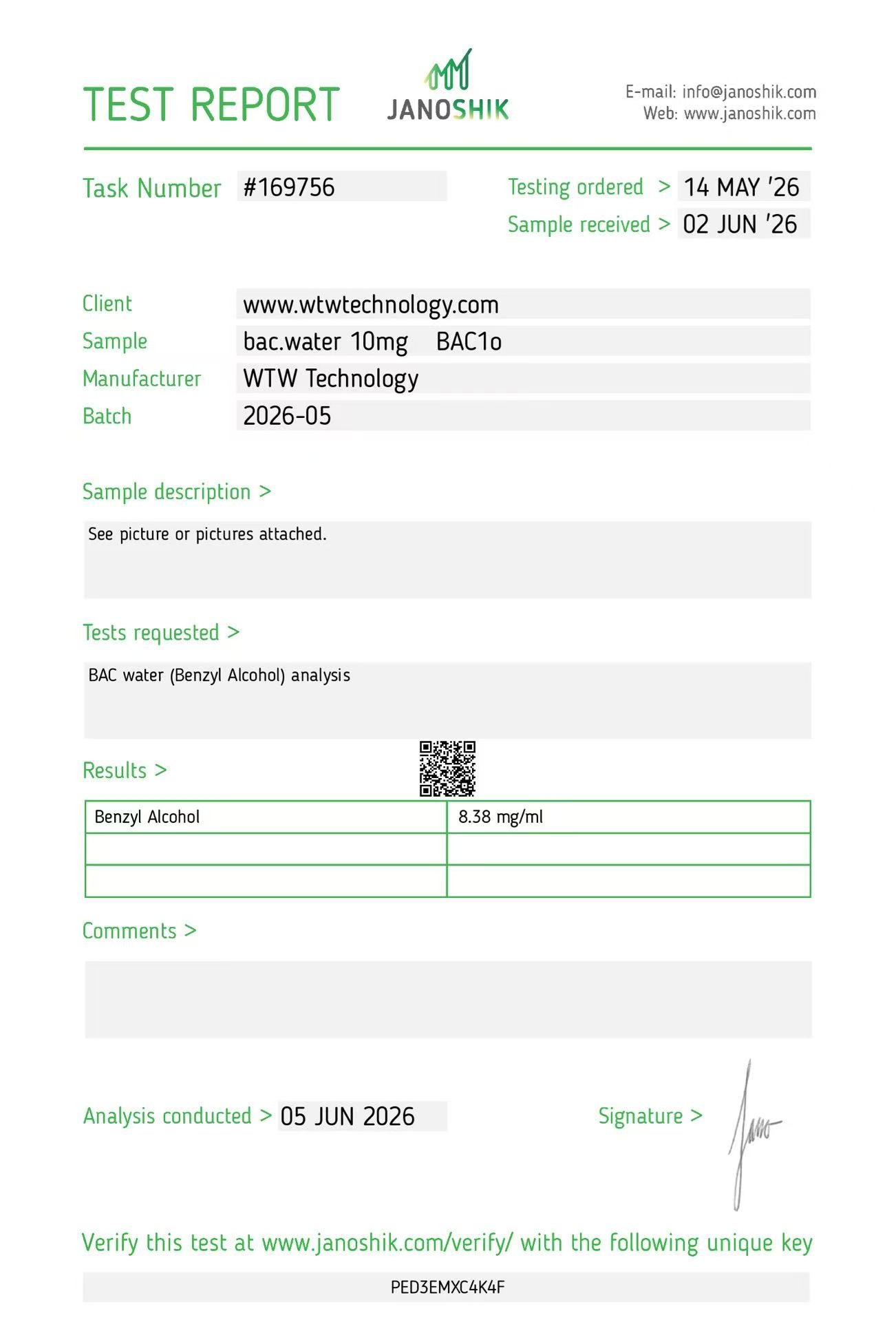 Analytical report preview 6